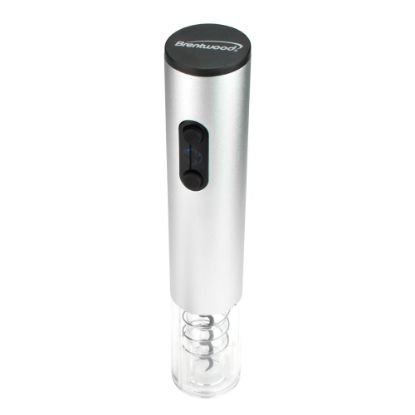 Picture of Brentwood Portable Electric Wine Bottle Opener, 10in, Silver