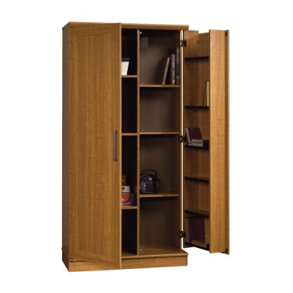 Picture of Realspace 12-Shelf Storage Cabinet, 72inH x 36inW, Sienna Oak