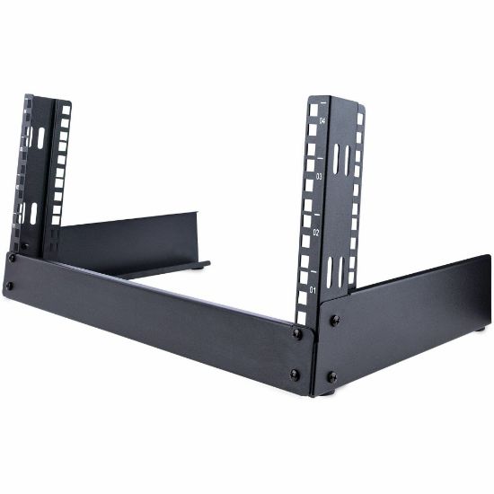 Picture of StarTech.com 4U Open Frame Desktop Rack - 2 Post - Weight Cap. 66 lbs. - Free Standing Network Rack (RK4OD)