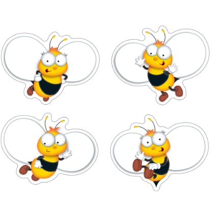 Picture of Carson-Dellosa Buzz-Worthy Bees Cutouts, 5 1/2in x 5in, Multicolor, Grades Pre-K - 8, Pack Of 45