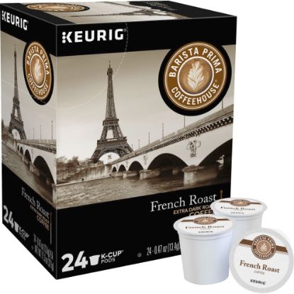 Picture of Barista Prima Coffeehouse Single-Serve Coffee K-Cup, French Roast, Carton Of 24