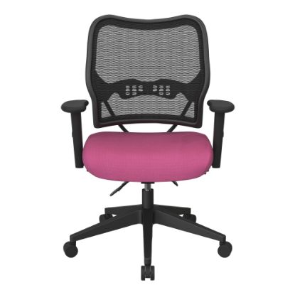 Picture of Space Seating Deluxe Ergonomic Mesh Mid-Back Office Chair, Pink/Black