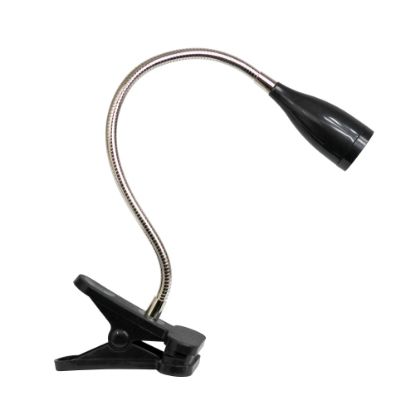 Picture of Simple Designs Flexible Gooseneck LED Clip Lamp, Adjustable, Black