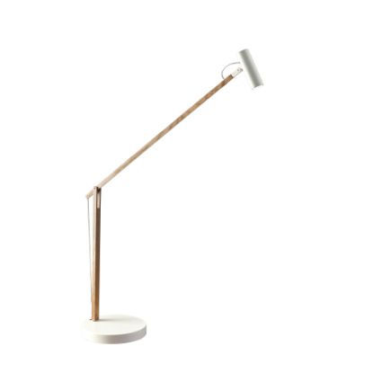 Picture of Adesso ADS360 Crane LED Desk Lamp, 32 1/2inH, Silver Shade/White Base