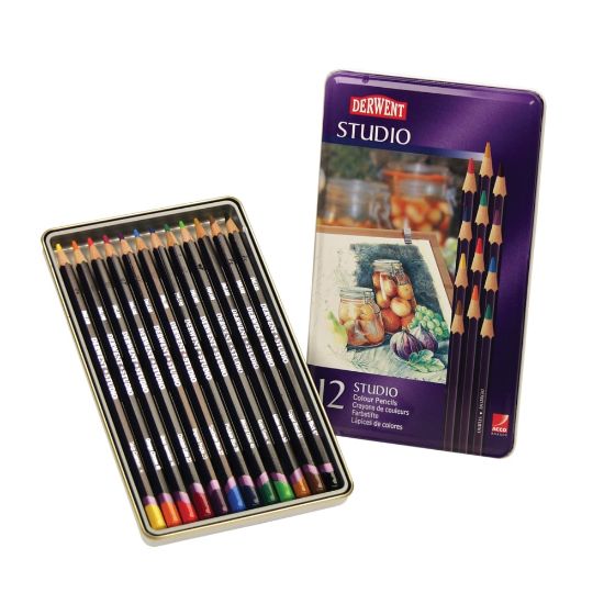 Picture of Derwent Studio Pencil Set, Assorted Colors, Set Of 12 Pencils