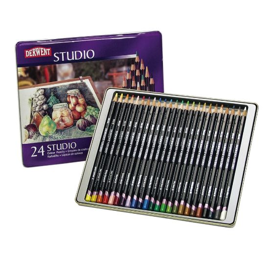 Picture of Derwent Studio Pencil Set, Assorted Colors, Set Of 24 Pencils