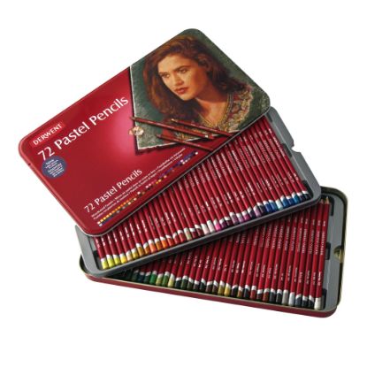 Picture of Derwent Pastel Pencil Set, Assorted Colors, Set Of 72 Pencils