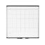 Picture of U Brands PINIT Magnetic Dry-Erase Monthly Calendar Board, 36in X 36in, Silver Aluminum Frame, Actual Size 35in X 35in (2902U00-01)