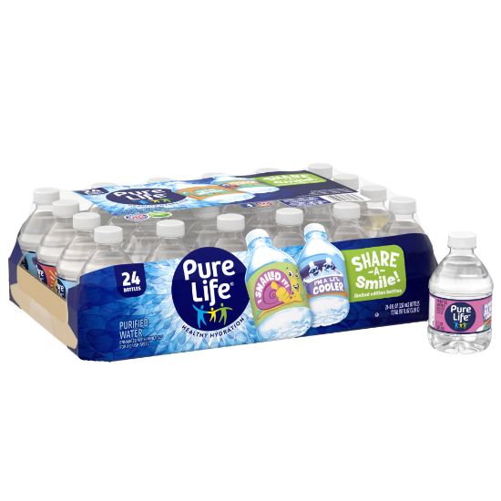 Picture of Pure Life Purified Water, 8 Oz, Case of 24 bottles