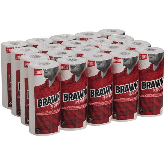 Picture of Brawny Professional D400 2-Ply Paper Towels, 84 Sheets Per Roll, Pack Of 20 Rolls