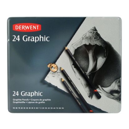 Picture of Derwent Graphic Graphite Pencils, Set Of 24