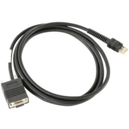 Picture of Zebra Serial Data Transfer Cable - 7 ft Serial Data Transfer Cable - First End: 9-pin DB-9 RS-232 Serial - Female