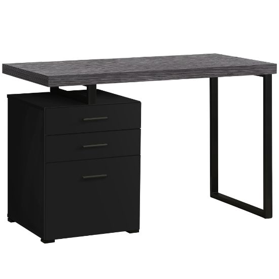 Picture of Monarch Specialties Melody 48inW Computer Desk, Black/Gray