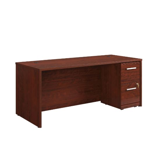 Picture of Sauder Affirm Collection Executive Desk With 2-Drawer Mobile Pedestal File, 72inW x 30inD, Classic Cherry