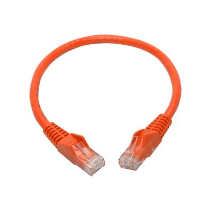 Picture of Tripp Lite Cat6 Gigabit Snagless Molded Ethernet Cable, 1ft, Orange