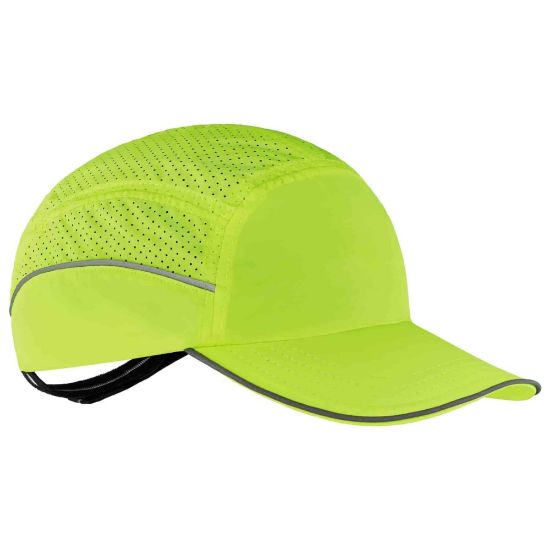 Picture of Ergodyne Skullerz 8955 Lightweight Bump Cap Hat, Long Brim, Lime