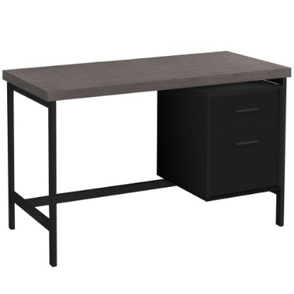 Picture of Monarch Specialties Paul 48inW Computer Desk, Black/Gray