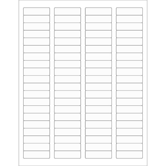 Picture of Tape Logic Laser Labels, LL220CL, Rectangle, 1 3/4in x 1/2in, Clear, Pack Of 8,000