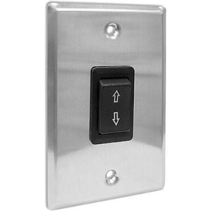 Picture of Draper Single Station Control SS-1R - Projection screen key-switch - black, stainless steel