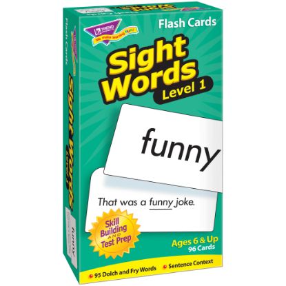 Picture of TREND Sight Words Skill Drill Flash Cards, Level 1, 6in x 3in, Pack Of 96