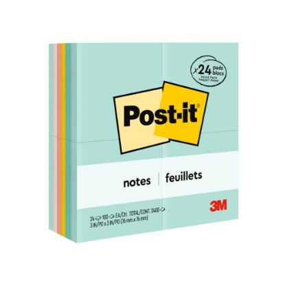 Picture of Post-it Notes, 3in x 3in, Beachside Cafe, Pack Of 24 Pads