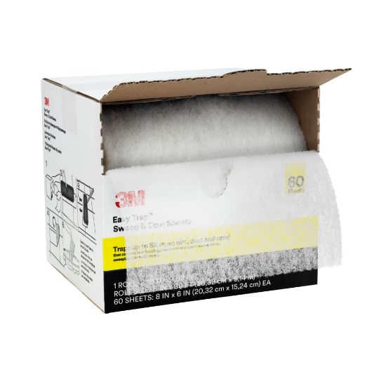 Picture of 3M Easy Trap Duster Sweep And Dust Sheets, 8in x 6in x 30ft, 60 Sheets