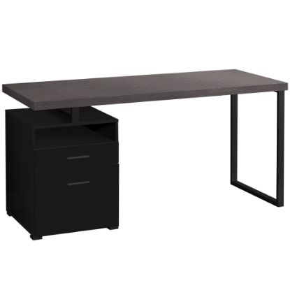 Picture of Monarch Specialties Mark 60inW Computer Desk, Black/Gray