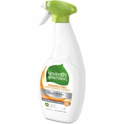 Picture of Seventh Generation Disinfecting Multi-Surface Cleaner - Spray - 26 fl oz (0.8 quart) - Lemongrass Citrus Scent - 8 / Carton