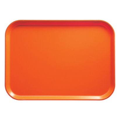 Picture of Cambro Camtray Rectangular Serving Trays, 15in x 20-1/4in, Citrus Orange, Pack Of 12 Trays