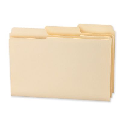 Picture of Smead 1/3-Cut 2-Ply SuperTab File Folders, Legal Size, Manila, Box Of 100