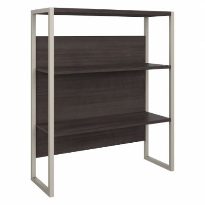 Picture of Bush Business Furniture Hybrid 43inH Bookcase Hutch, Storm Gray, Standard Delivery