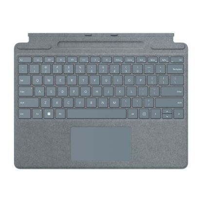 Picture of Microsoft Surface Pro Signature Keyboard - Keyboard - with touchpad, accelerometer, Surface Slim Pen 2 storage and charging tray - QWERTY - English - ice blue - for Surface Pro 8, Pro X