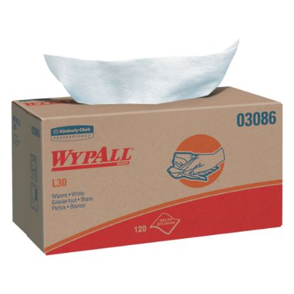 Picture of WypAll L30 Wipers, Pop-Up Box, White