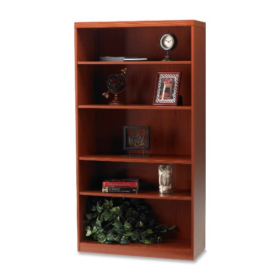 Picture of Mayline Aberdeen 70inH 5-Shelf Bookcase, Cherry