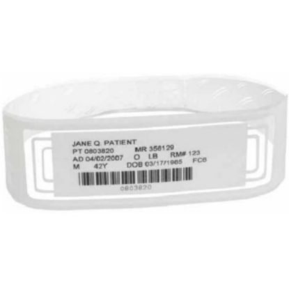 Picture of Zebra OmniBand Wristband - 1000 - 10in Length - White - Polyester