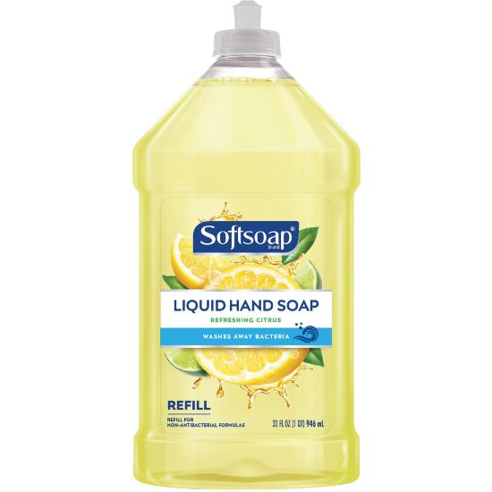 Picture of Softsoap Liquid Hand Soap Refill, Refreshing Citrus Scent, 32 Fl Oz Pour Bottle