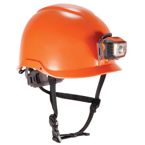 Picture of Ergodyne Skullerz 8974LED Class E Safety Helmet And LED Light, Orange