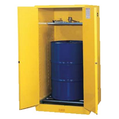 Picture of Vertical Drum Safety Cabinets, Manual-Closing Cabinet, 1 55-Gallon Drum, 2 Doors