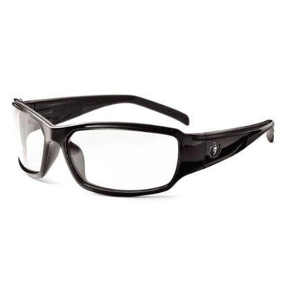 Picture of Ergodyne Skullerz Safety Glasses, Thor, Anti-Fog, Black Frame, Clear Lens