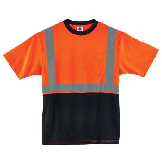 Picture of Ergodyne GloWear 8289BK Type-R Class 2 T-Shirt, X-Large, Black/Orange