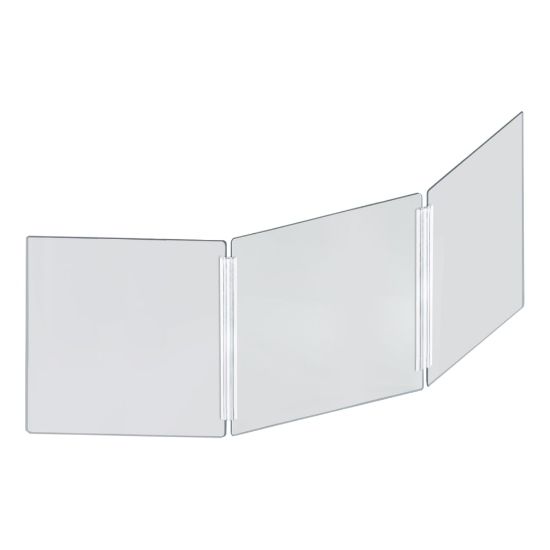 Picture of Azar Displays Cashier Shield, 60in x 20in, Clear