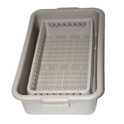 Picture of Vollrath Traex Rack-Master Half-Size Flatware Rack, 2-1/16inH x 10inW x 19-3/4inD, Gray