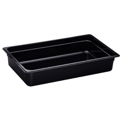 Picture of Cambro H-Pan High-Heat GN 1/1 Food Pans, 4inH x 12-3/4inW x 20-7/8inD, Black, Pack Of 6 Pans