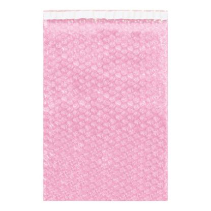 Picture of Partners Brand Anti-Static Bubble Pouches, 7-1/2inH x 4inW, Pink, Case Of 1,100 Pouches