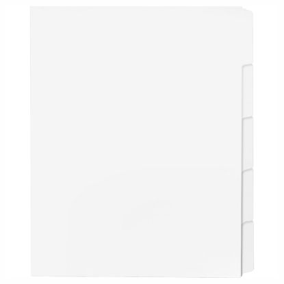 Picture of Sparco Straight Collated Index Dividers, White, Box Of 50 Sets