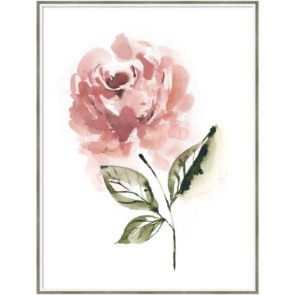 Picture of Amanti Art Blush Rose Muted by Sara Berrenson Wood Framed Wall Art Print, 41inH x 31inW, White