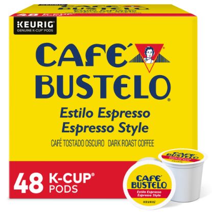 Picture of Cafe Bustelo Espresso Roast Coffee K-Cup Pods, Box Of 48