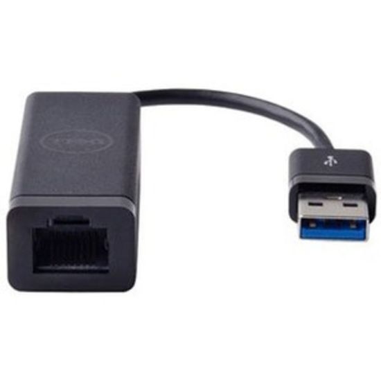 Picture of Dell Gigabit Ethernet Card - USB 3.0 - 1 Port(s) - 1 - Twisted Pair - 10/100/1000Base-T - Desktop