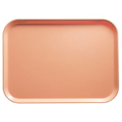 Picture of Cambro Camtray Rectangular Serving Trays, 15in x 20-1/4in, Dark Peach, Pack Of 12 Trays