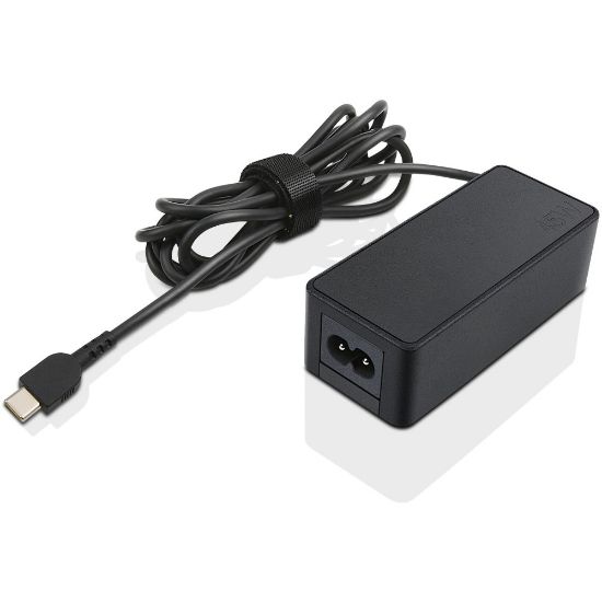 Picture of Lenovo 45W USB-C AC Adapter - 45 W - 120 V AC, 230 V AC Input - 5 V DC/3 A, 9 V DC, 15 V DC, 20 V DC Output